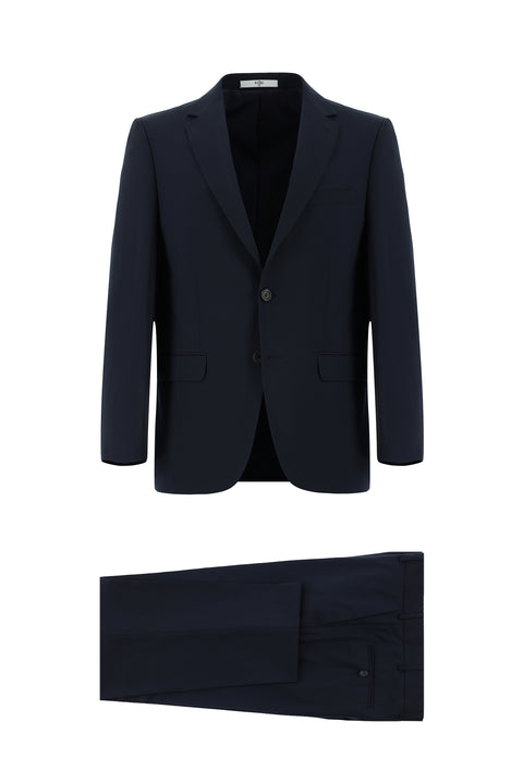 Dark Navy 4-Drop Relaxed Fit Suit