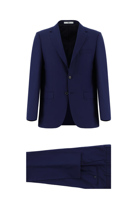 Dark Blue 4-Drop Relaxed Fit Suit