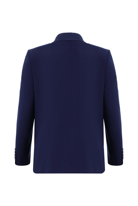 Dark Blue 4-Drop Relaxed Fit Suit