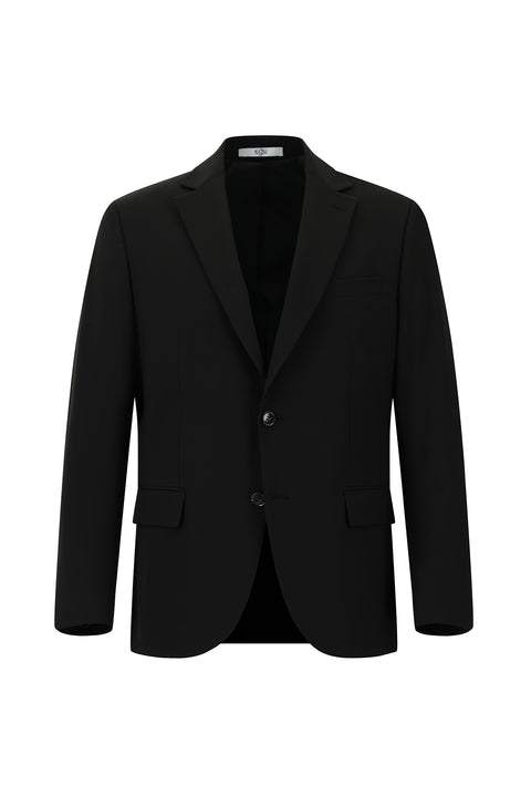 Black 6-Drop Regular Fit Standard Cut Suit