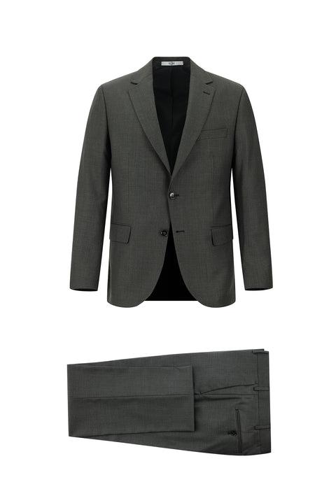 Dark Gray 6-Drop Regular Fit Standard Cut Suit