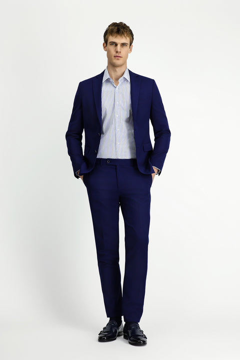 Koyu Lacivert 7 Drop Super Slim Fit Eksra Dar Kesim Takım Elbise