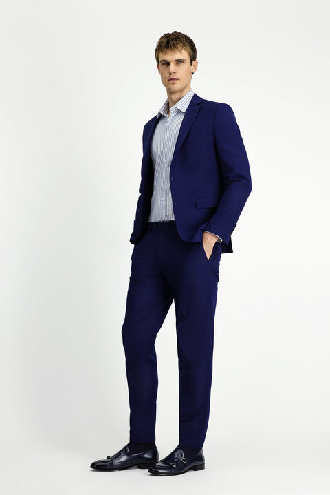 Koyu Lacivert 4 Drop Relaxed Fit Rahat Kesim Takım Elbise