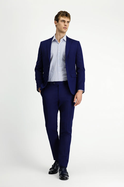 Koyu Lacivert 4 Drop Relaxed Fit Rahat Kesim Takım Elbise