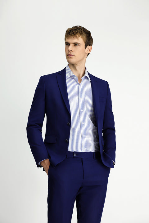 Koyu Lacivert 7 Drop Super Slim Fit Eksra Dar Kesim Takım Elbise