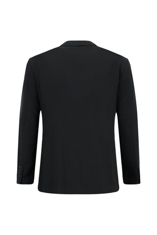  Siyah Lacivert 7 Drop Super Slim Fit Eksra Dar Kesim Takım Elbise