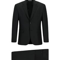Black 4-Drop Relaxed Fit Suit