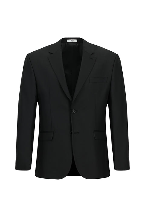 Black 4-Drop Relaxed Fit Suit