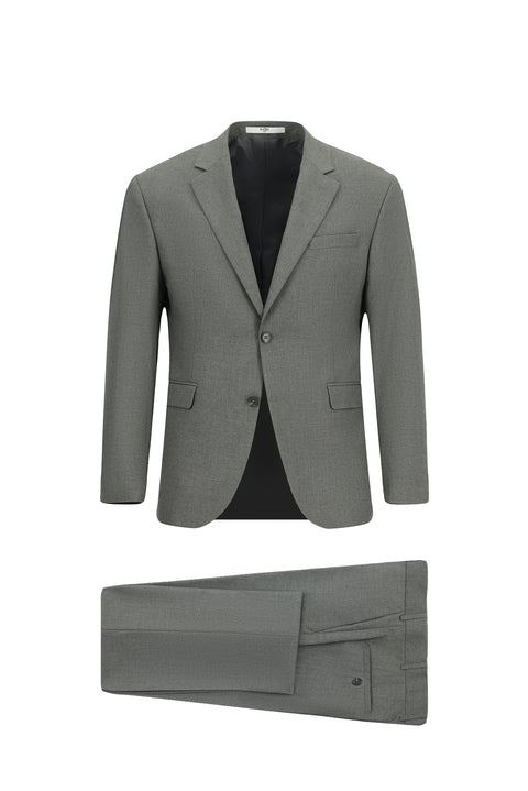 Medium Grey 7 Drop Slim Fit Suit