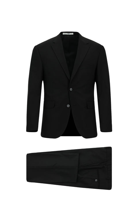 Black 7 Drop Slim Fit Narrow Cut Suit