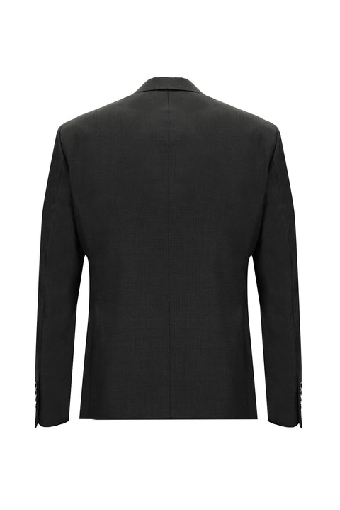 Koyu Füme 7 Drop Slim Fit Dar Kesim Kombinli Yelekli Takım Elbise