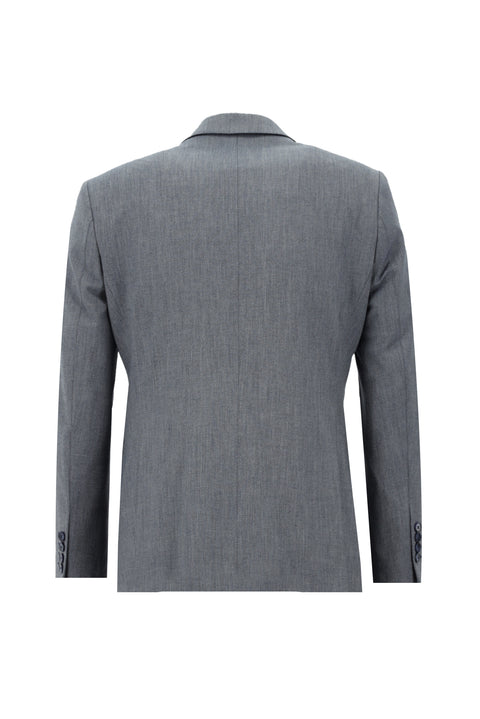 Dark Blue 7 Drop Slim Fit Narrow Cut Elastic Waist Drawstring Patterned Suit