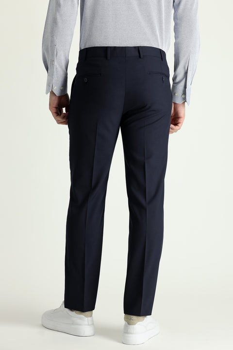 Dark Navy 4-Drop Relaxed Fit Suit