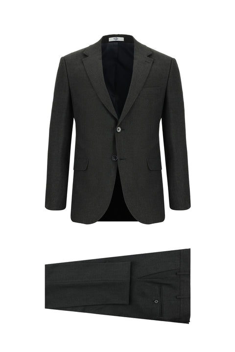 Dark Gray 7 Drop Slim Fit Narrow Cut Suit
