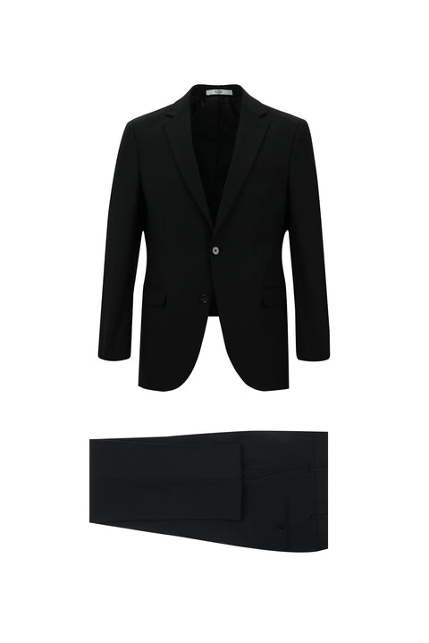 Black 7 Drop Slim Fit Narrow Cut Suit