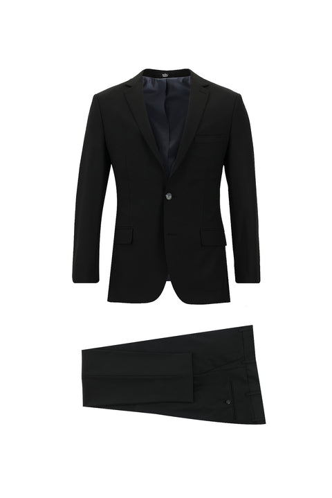 Black 7 Drop Super Slim Fit Extra Narrow Cut Suit