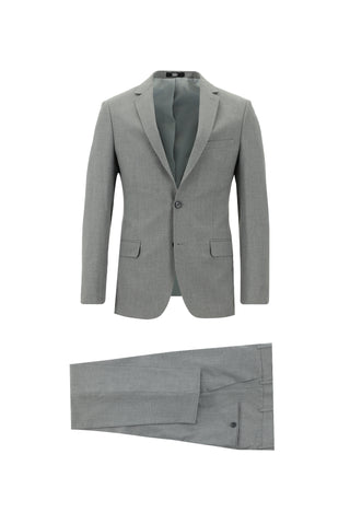  Orta Füme 7 Drop Super Slim Fit Eksra Dar Kesim Takım Elbise