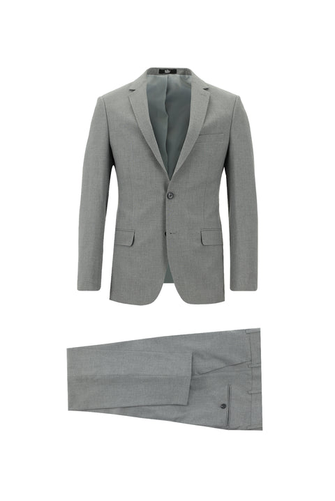 Medium Gray 7 Drop Super Slim Fit Extra Narrow Cut Suit