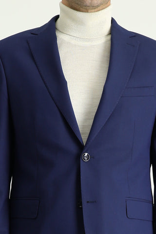  Orta Lacivert 7 Drop Slim Fit Dar Kesim Takım Elbise