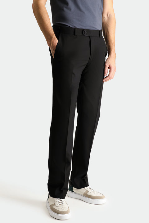 Black 6 Drop Regular Fit Standard Cut Super Stretch Suit