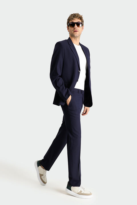 Dark Navy 6 Drop Regular Fit Standard Cut Super Flexible Suit