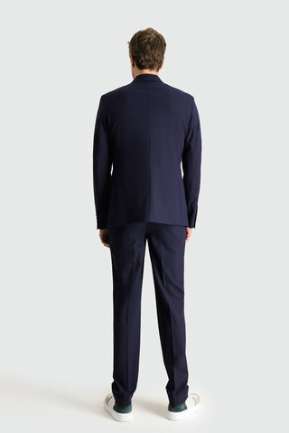  Koyu Lacivert 7 Drop Slim Fit Dar Kesim Süper Esnek Takım Elbise