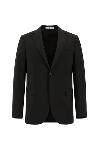  Siyah 8 Drop Long Slim Fit Uzun Dar Kesim Takım Elbise