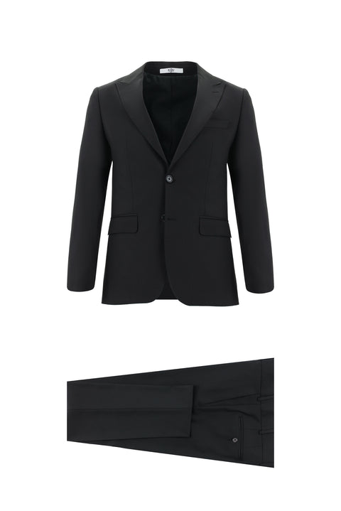 Black 7 Drop Super Slim Fit Extra Narrow Cut Suit