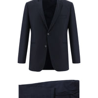Koyu Lacivert 7 Drop Slim Fit Dar Kesim Beli Lastikli İpli Takım Elbise