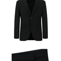 Black 7 Drop Slim Fit Narrow Cut Suit