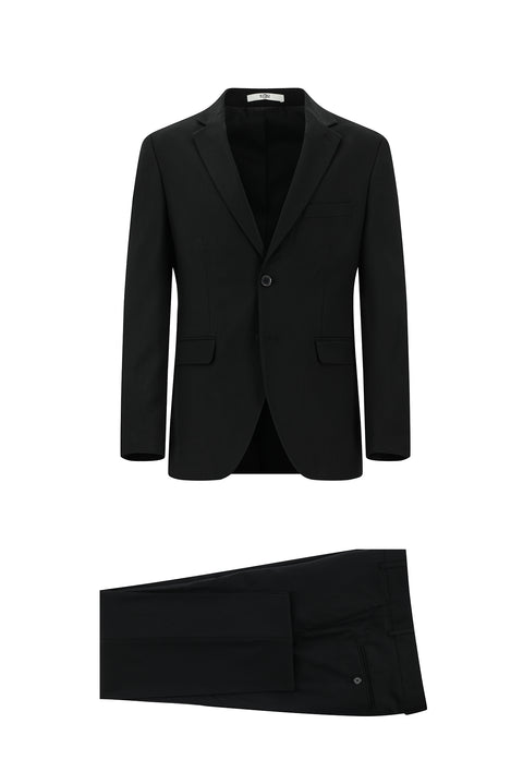 Black 7 Drop Slim Fit Narrow Cut Suit