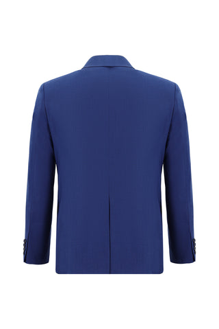  Saks Mavi 7 Drop Slim Fit Dar Kesim Takım Elbise