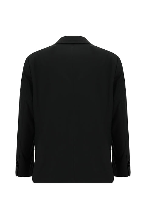 Black 4-Drop Relaxed Fit Suit
