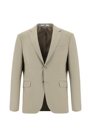  Orta Bej 7 Drop Slim Fit Dar Kesim Takım Elbise