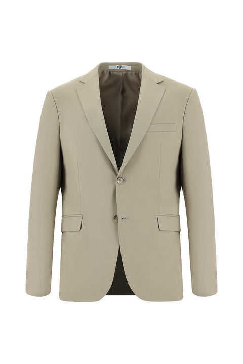 Medium Beige 7 Drop Super Slim Fit Extra Narrow Cut Suit