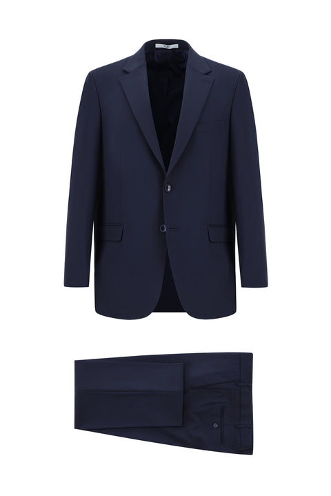 Dark Navy 4-Drop Relaxed Fit Suit