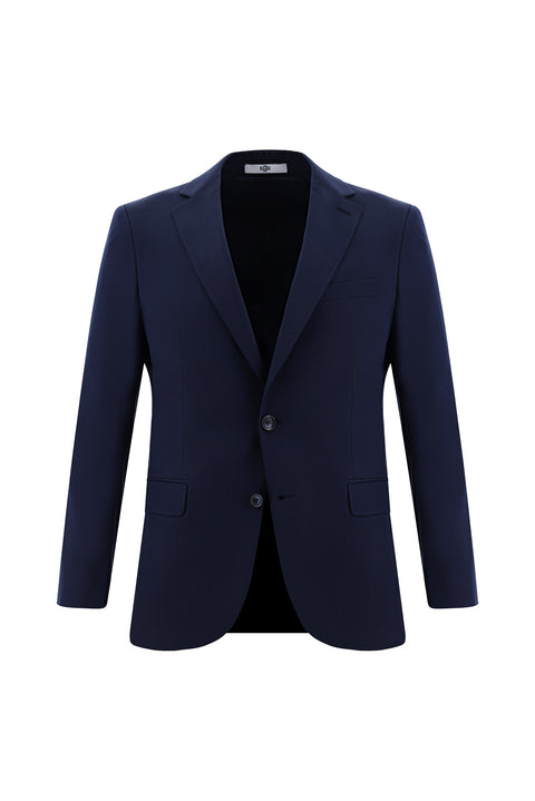 Dark Navy 7 Drop Super Slim Fit Extra Narrow Cut Patterned Suit