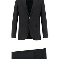 Black 7 Drop Slim Fit Narrow Cut Suit