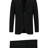 Black 6-Drop Regular Fit Standard Cut Suit