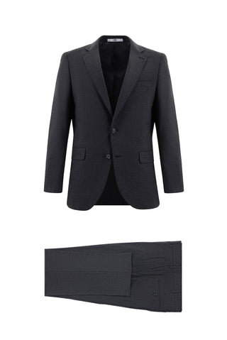  Koyu Füme 7 Drop Slim Fit Dar Kesim Takım Elbise