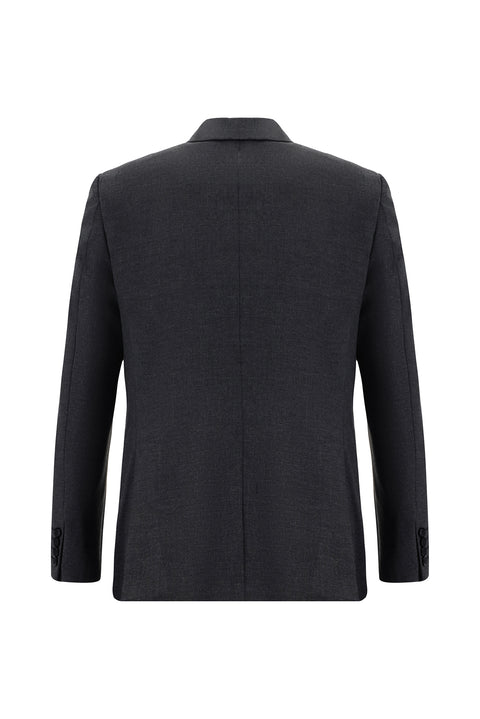 Dark Gray 7 Drop Slim Fit Narrow Cut Suit