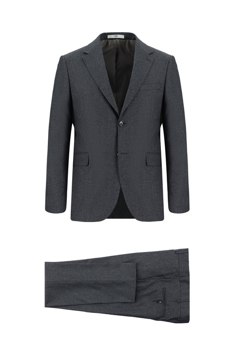 Dark Gray 4-Drop Relaxed Fit Suit