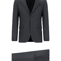 Orta Füme 7 Drop Slim Fit Dar Kesim Takım Elbise