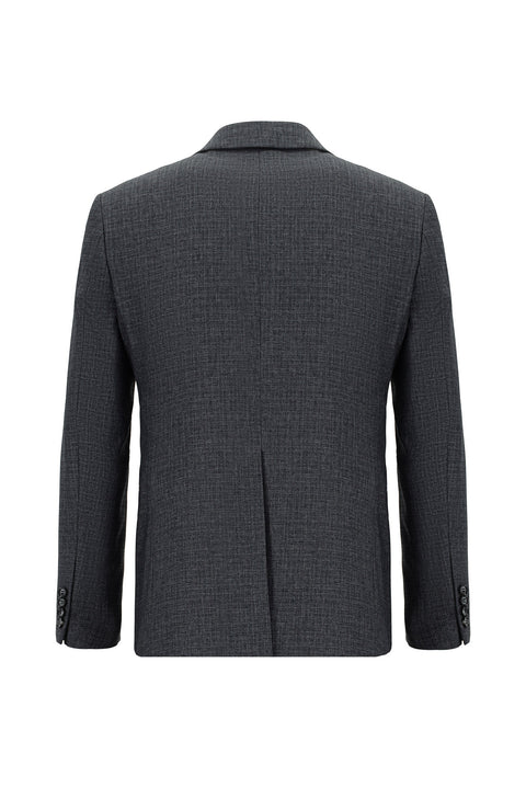Medium Gray 4-Drop Relaxed Fit Suit