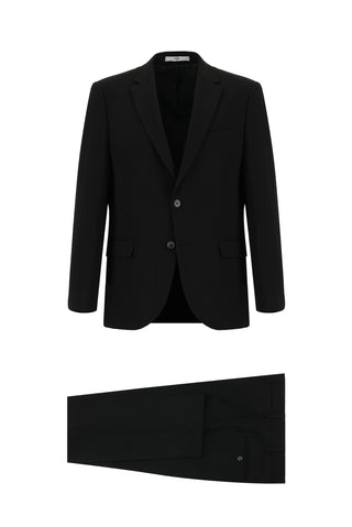  Siyah 7 Drop Slim Fit Dar Kesim Takım Elbise