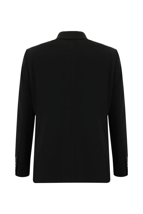 Black 6-Drop Regular Fit Standard Cut Suit