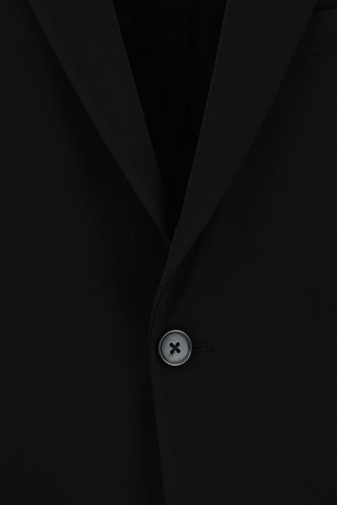 Black 6-Drop Regular Fit Standard Cut Suit