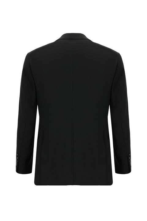 Black 6-Drop Regular Fit Standard Cut Suit