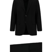 Black 4-Drop Relaxed Fit Suit