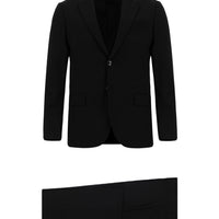 Black 4-Drop Relaxed Fit Suit